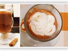Chocolate quente com creme de avelã