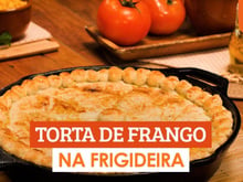 Torta de frango na frigideira