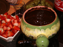 Fondue de chocolate super simples