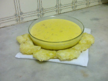 Gelatina delícia de abacaxi