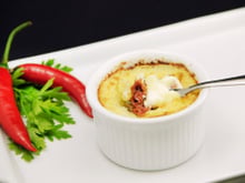 Escondidinho de carne seca com aipim