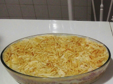 Fricassê de frango com presunto e requeijão