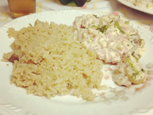 Bife acebolado com maionese