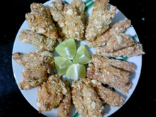 Iscas de frango crocante