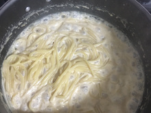Macarrão com leite