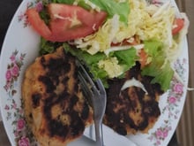 Hambúrguer vegano de grão de bico