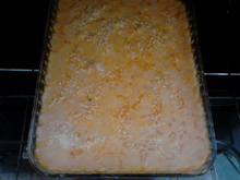 Fricassê de frango com creme de milho