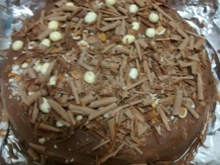 Bolo bombom de côco e chocolate