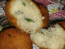 Bolinho tradicional de bacalhau
