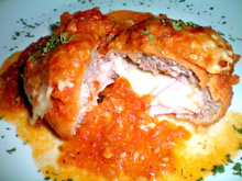 Polpetone de carne recheado