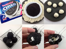 Bolinho de Oreo frito