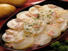 Batatas gratinadas