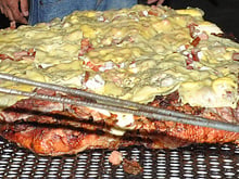 Panceta de leitão à pizza à moda da casa