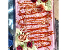 Sobremesa cremosa de morango