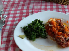 Escondidinho de abóbora com carne seca