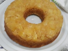 Bolo Integral de abacaxi com coco