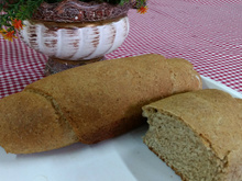 Pão de aveia e farinha de trigo integral