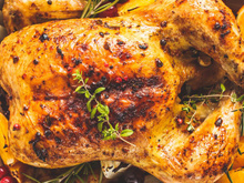 Peru ao molho de creme de cebola com laranja