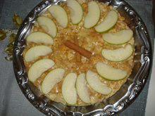 Torta de maçã com leite condensado