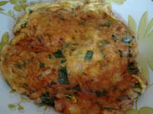 Omelete de espinafre rápido