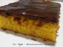 Cobertura de chocolate para bolo