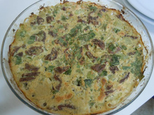 Souflé de carne e legumes