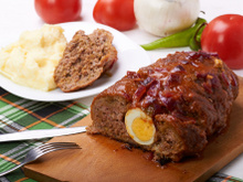 Rocambole de carne moída