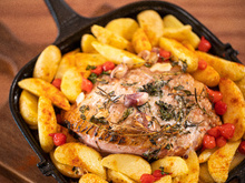  Batata com carne assada