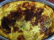 Souflé de sobra de arroz