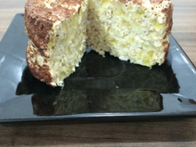 Bolo de banana com aveia de caneca