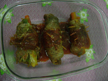 Bife recheado e enrolado