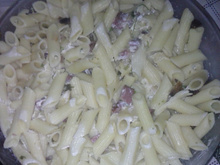 Penne à carbonara
