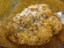 Frango assado na laranja