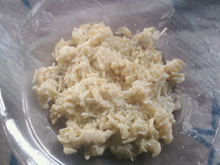 Macarrão ao creme de cogumelo
