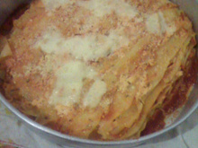 Lasanha de queijo da Maiara