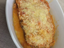 Filé de peixe à parmegiana