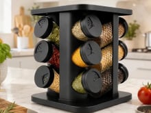 Porta-temperos giratório é o organizador ideal para quem quer ter os condimentos sempre à vista