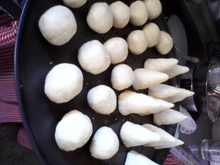 Coxinha, bolinha de queijo, risoles etc