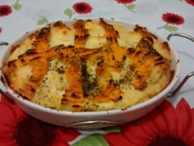 Batata ao forno com queijo