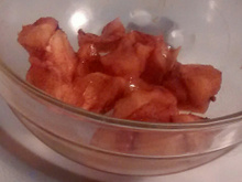 Sobremesa light de maçã com canela