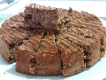 Bolo de aveia com banana