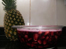 Abacaxi com vinho