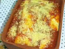 Panqueca de frango cremosa