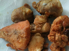 Frango à passarinho milanesa