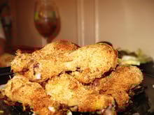 Frango à milanesa no forno