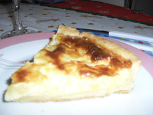 Quiche de requeijão e queijos
