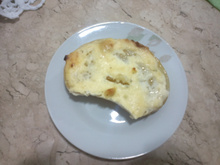 Batata assada com creme de alho