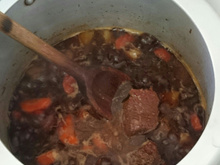 Carne na panela de pressão