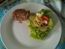 Rocambole de carne saudável