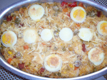 Arroz de forno com frango